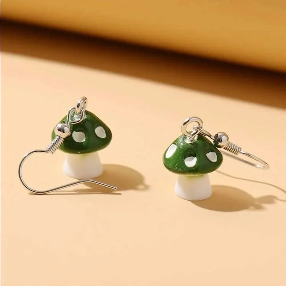 Mushroom Statement Earrings